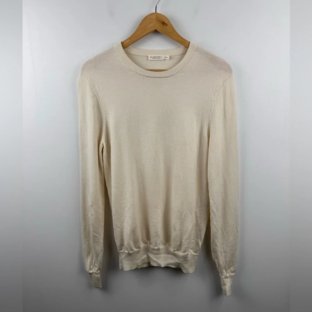 Suitsupply Men Merino Wool Sweater Size Medium *FLAWS